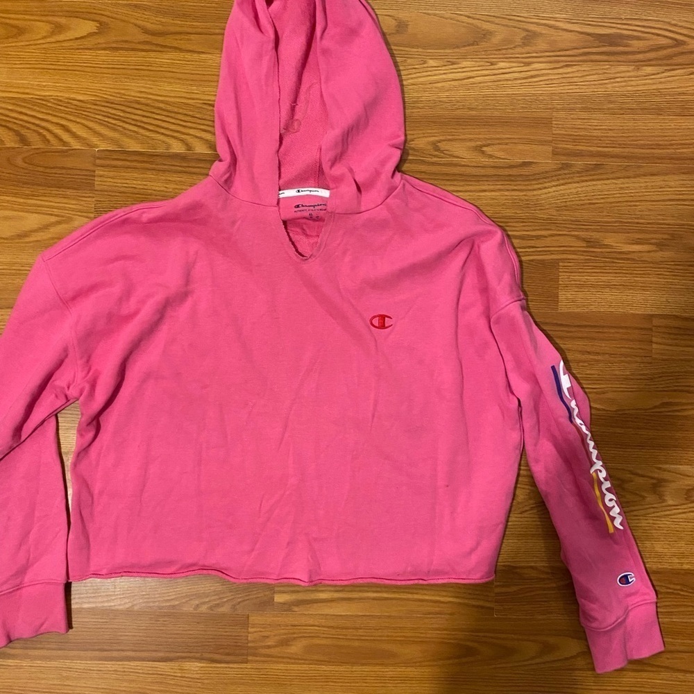 Champion Cropped Hoodie/Sweatshirt XL (GJ) - Picture 3 of 12